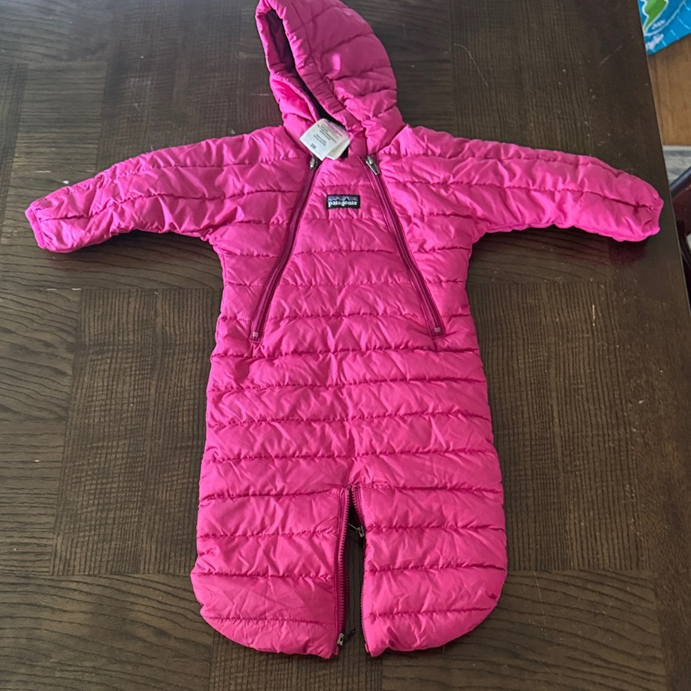 Patagonia Bright Pink Infant Bunting